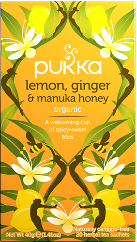 Pukka Lemon, ginger & manuka honey bio 20 builtjes